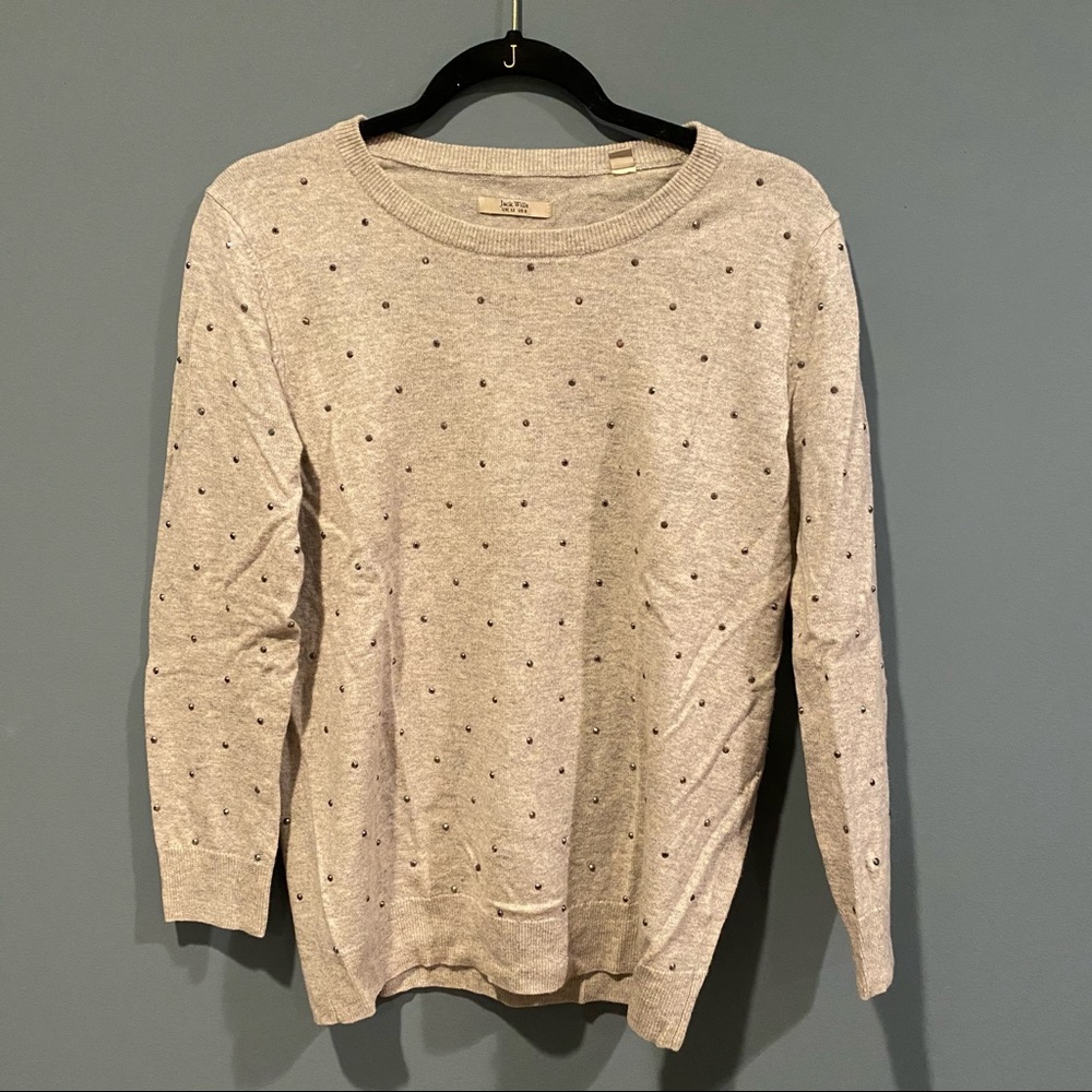 Jack Wills Rhinestone Grey Sweater